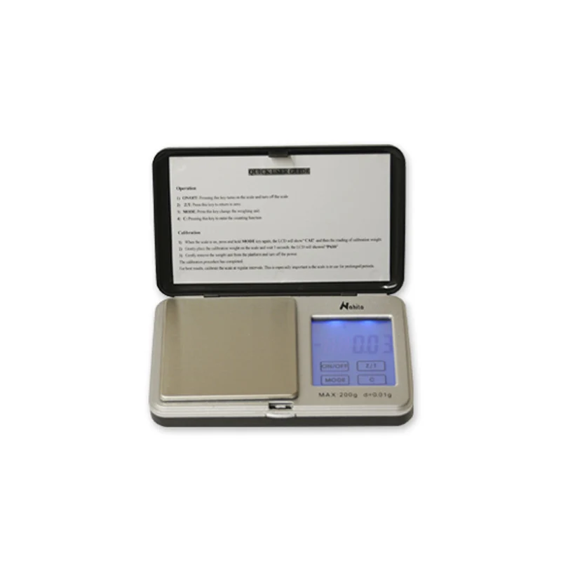 Balança eletrónica de bolso, digital 100g com sensibilidade 0,01g