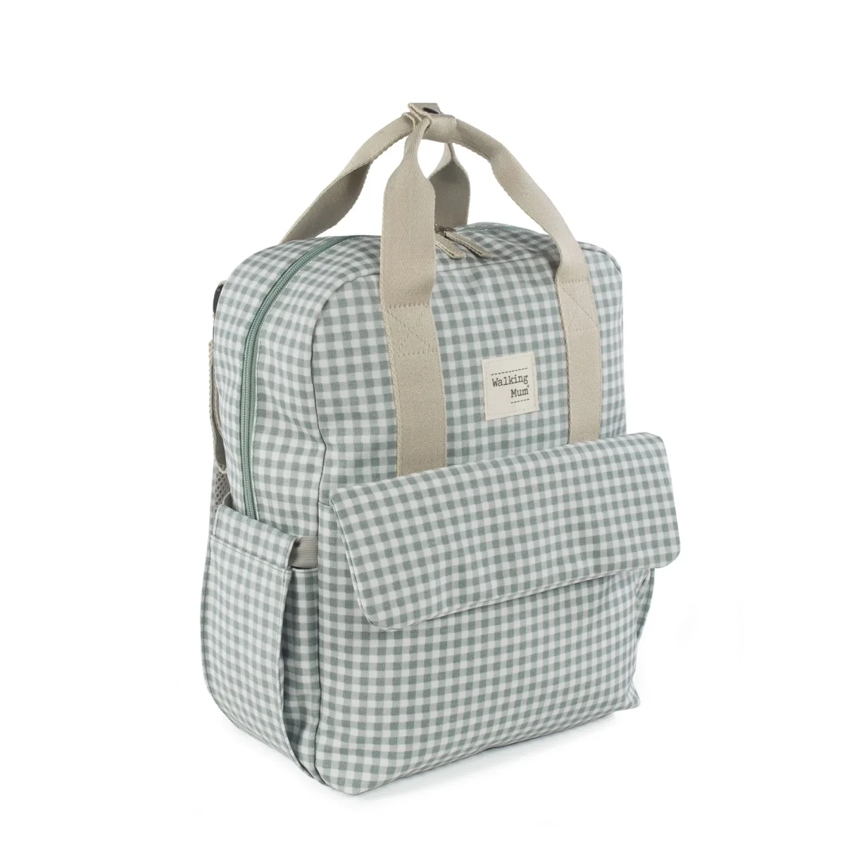 Walking mum mochila i love vichy verde - Image 3