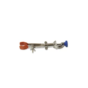 Pinça 2 dedos para buretas e tubos com noz giratoria, 7-25mm